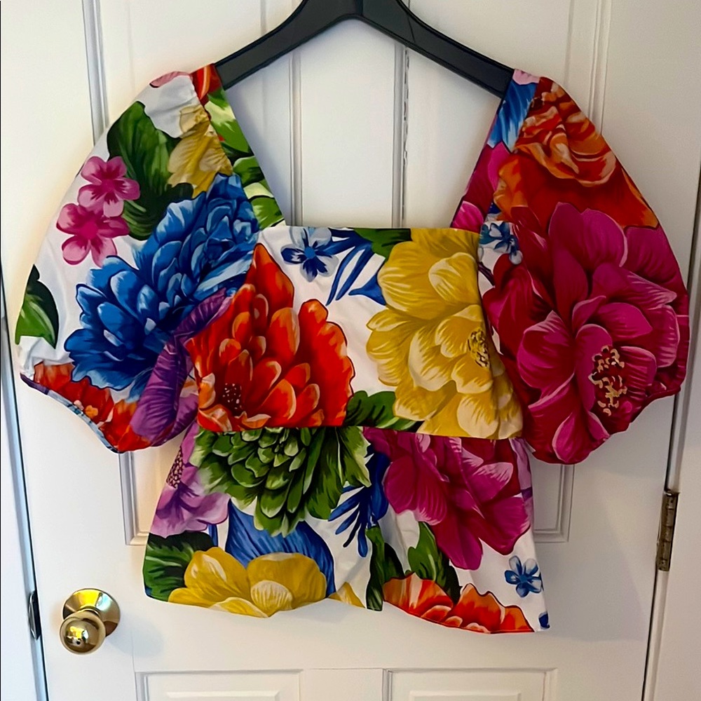 Farm Rio peplum top